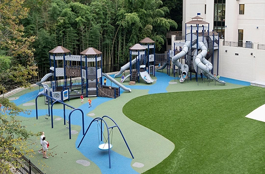 Playground Equipment at a School