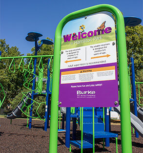 Safety Sign for Playground
