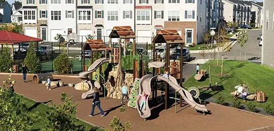 Playground Equipment at an Apartment Complex